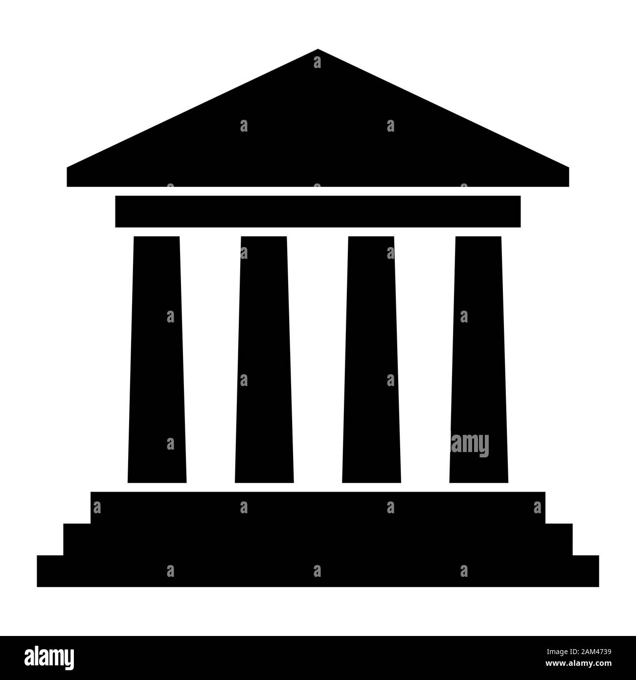 Courthouse icona di simbolo Foto Stock