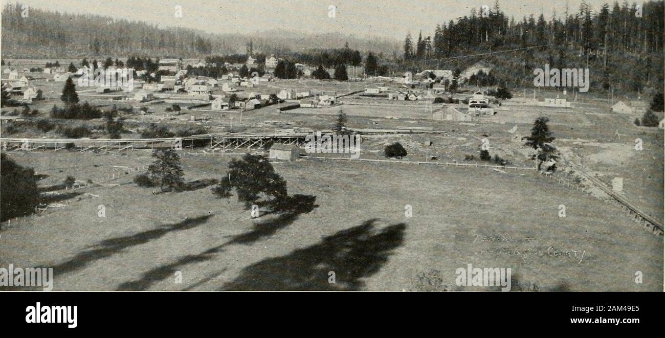 Puget Sound e western Washington; città--città--paesaggio . 34 Paget Suono e Western Washington. TENINO Tenino è il centro della cava di pietra arenaria dell'industria di Thurston County e isa railroad junction di crescente importanza. Foto Stock