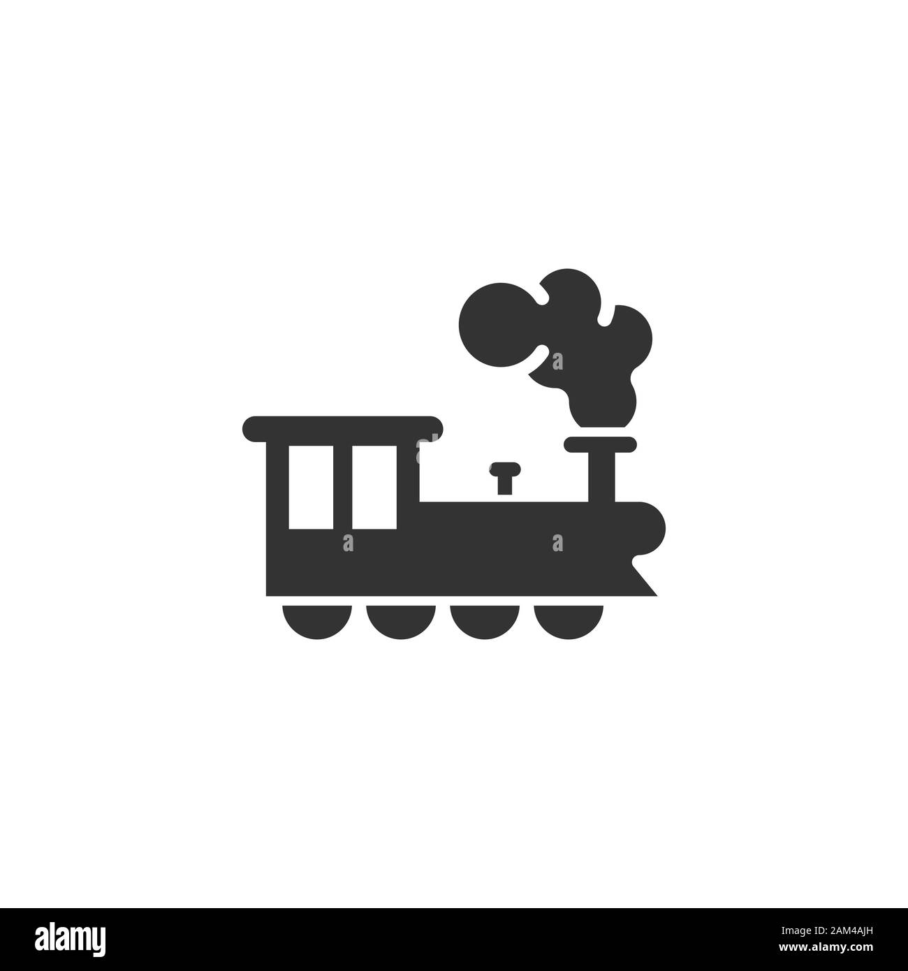 Icona della metropolitana in stile appartamento. Stazione metropolitana illustrazione vettoriale bianco su sfondo isolato. Ferrovia cargo business concetto. Illustrazione Vettoriale