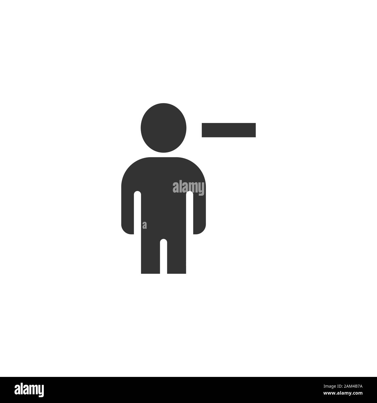 Persone con icona meno in stile appartamento. Il personale vettore collezione illustrazione in bianco sullo sfondo isolato. Umano il concetto di business. Illustrazione Vettoriale