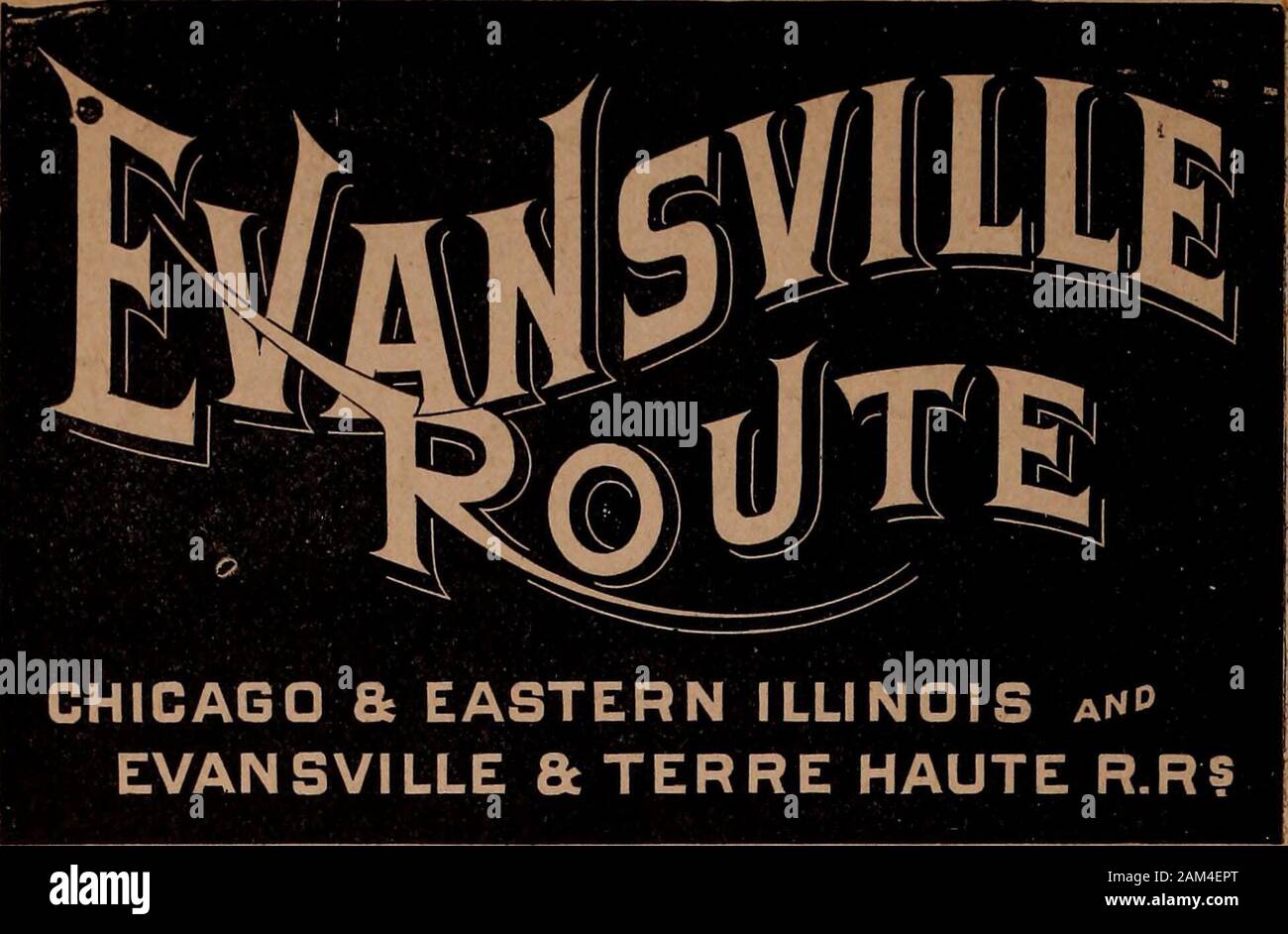 Polk di Indianapolis (Marion County, Ind.) città directory, 1887 . Come segue: Lasciare Indianapolis a 7.30 a. m., 12.00, 10.00 p m., e 11.00 p. m. Arrivare a San Luigi a 5.00 p. m., 7.30 p. m., 5,45 a. m , e 7.00 m. rispettivamente. "4lc]^lL*01ES&GT; ^kKC, vengono eseguiti sui treni giorno, N EW sedia reclinabile auto-= P =™^ND PULLMAN SLEEPING CARU OllT TZS notte-un-IHiTS. Questi sono un grande lusso e comfort per i passeggeri che prendono i lunghi viaggi. I collegamenti vengono realizzati depositi inUnion quando sono necessarie modifiche; così i trasferimenti sono del tutto evitati. La VANDALIA offre comfort e treni veloci per Passen Foto Stock
