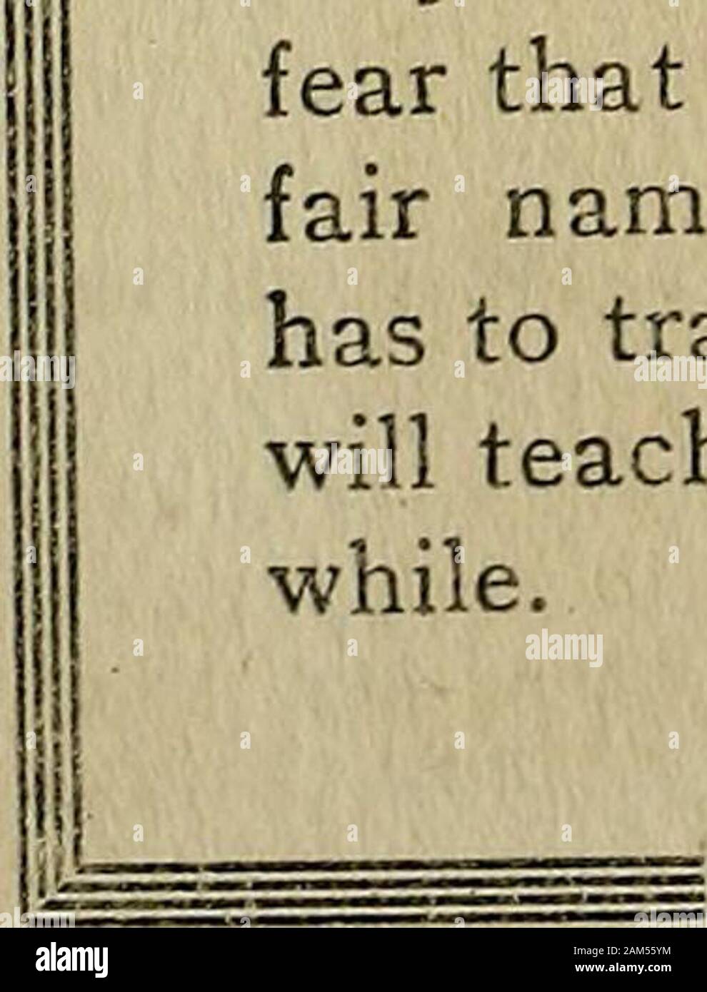 Il Phoenix . All'inizio i giovani hanno imparato a climbfrom rock al rock, dalla collina alla collina. Quando essi,guardando non a differenza di alcuni varments che provengono fromrocks o boschi, è venuto a questo grande vecchia istituzione,hanno continuato a salire. Ma questo club è reso upof molti diversi alpinisti. Alcuni scavalcare rulesand salto oltre le cose che davvero contano; che è essere-cause sono matricole. Ma passiamo su forthere è niente di nuovo sotto il sole, a dire abouta matricola. Ora ci sono altri. La al Sopho-mores immaginare che la loro freschezza è usurato off.Essi salire dalla ignoranza di beatitudine. Quindi comethe vana Juniors, whocl Foto Stock