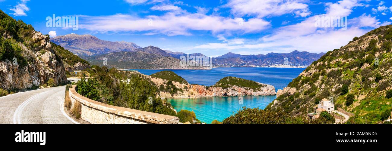 Paesaggio impressionante dell'isola di Creta, Grecia. Foto Stock