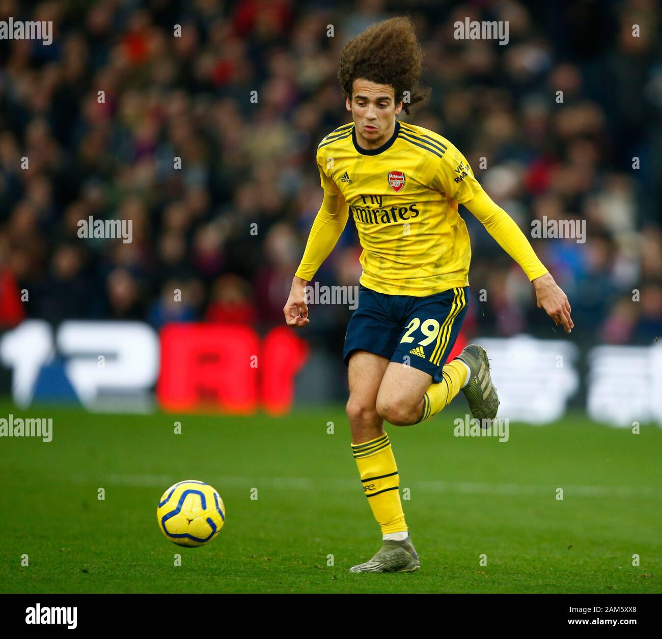 Londra, Regno Unito. 11 gen 2020. Matteo Guendouzi di Arsenal durante la Premier League inglese match tra Crystal Palace e Arsenal il 11 gennaio 2020 a Selhurst Park Stadium di Londra, Inghilterra. (Foto di AFS/Espa-Images) Credito: Cal Sport Media/Alamy Live News Foto Stock