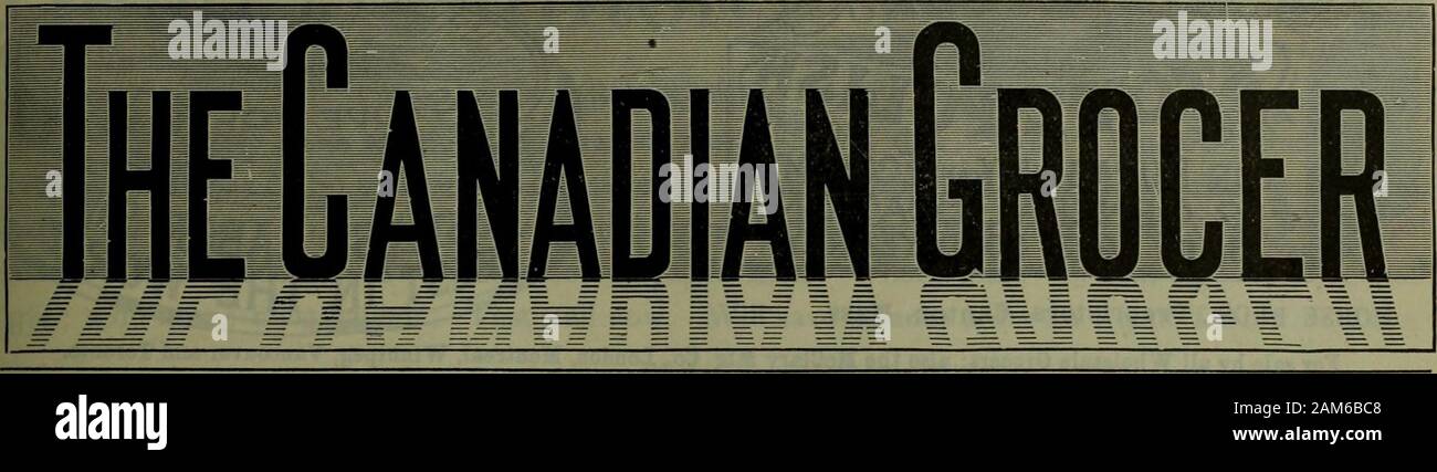 Canadian grocer luglio-dicembre 1898 . Questa rivista è il più grande pagato la circolazione e la più grande adver-tising patrocinio di qualsiasi carta di generi alimentari in America. Dimostriamo.. Vol. XII. (Pubblicato settimanalmente) a Toronto e Montreal, Luglio 8, 1898. ($2,00 all'anno) n. 27 COME IL PEPE è adulterato. Pepe nero del mercato è thedried frutti immaturi di Piper nigrum,uno della famiglia piperceae. Thefamily include quattro impianti di grande utilità tomankind. Piper nigrum, nero e il pepe bianco ;piper longum, lungo il pepe; Piper cubeba,cubeb bacche; artante elongata, matico.Capsicum, o cosiddetto Pepe rosso è n Foto Stock