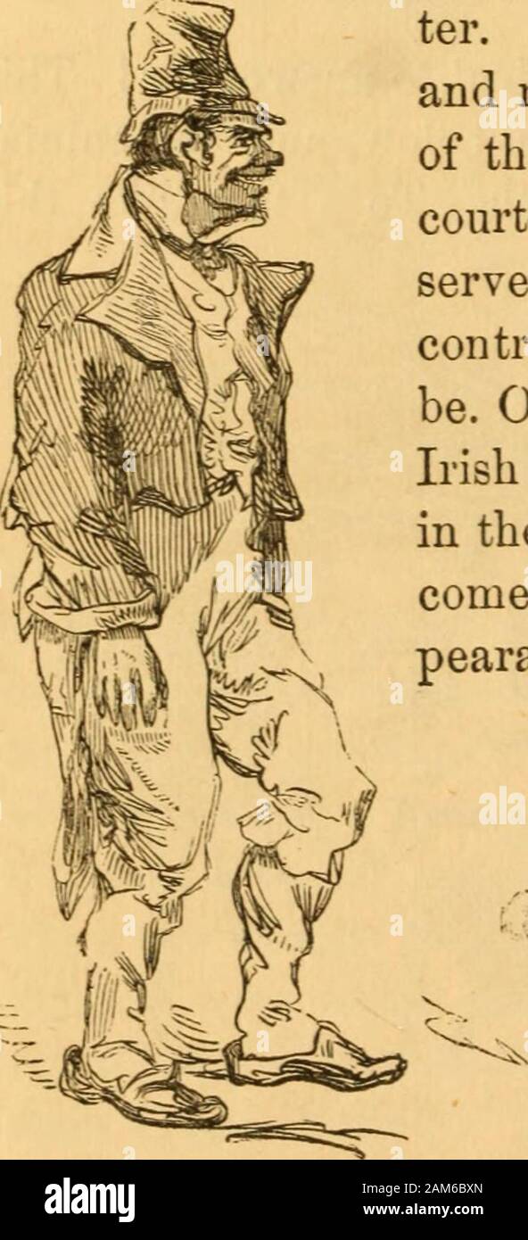 Fisionomia di confronto; o, esempi tra uomini e animali . è ancora più vicino al suo gusto oltre che egli onceapproved, e ora aceto è il suo gusto e la sua necessità di alco-hol lo stesso come prima. Se il disco il sidro di mele o aceto sarebbe sup-port i suoi nervi, egli potrebbe ancora voglia di se stesso in Elysium; buthis sensibilità nervoso sono affilate, i suoi denti sono impostati onedge, egli viene torturato con terribili angustie e makesa slimpsy mostra di un gentleman ; egli è tutto senza corde, egli canscarcely tenere insieme se stesso; il suo sforzo per sradicare upcourage si trasforma in una supplica ; egli è fain al fulvo, a begfor qua Foto Stock