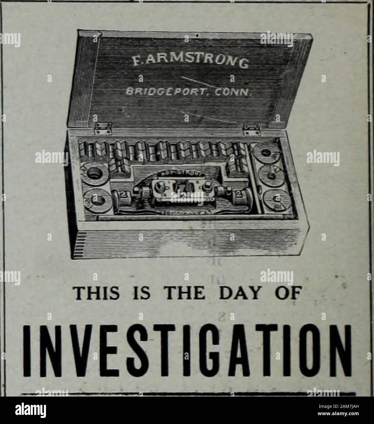 Meccanica Contracting & Plumbing gennaio-dicembre 1908 . Ottenere in linea e facci proveto è che la vera e propria Armstrong le scorte e gli stampi sono i migliori.catalogo su richiesta. La Armstrong Mfg. Co. 317 Knowlton St.Bridgeport, - Conn, Foto Stock