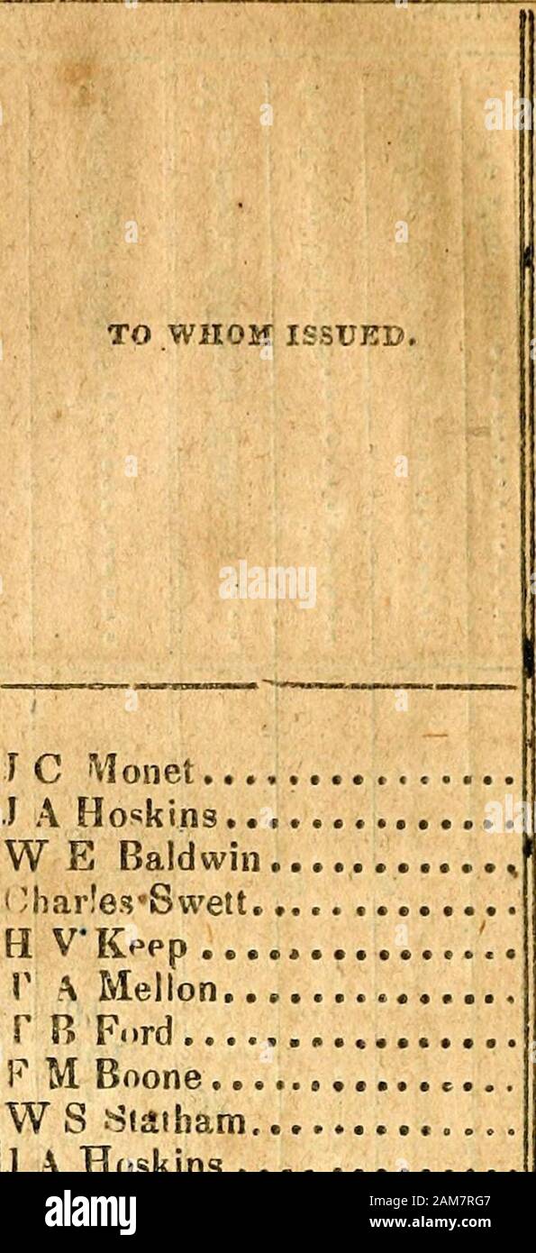 Ufficiale della casa di rappresentanti dello Stato del Mississippi [numero] . 13 3434141 Ifi i( 1717 LW 2* deptr 26 7(171 3 3 3 6 6 7 7 10 10 10 10 14 21 21. ACOOUTKEMKNTS. 03 rn J C Monet.....j un Hoskins. *..W E Baldwin..&lt;har!es*Swett...H VKeep.....V UNA Mellon.... P B Ford M Boone WS prosciutto Stat...J UN Hoskins ,;?*,.,J UN Hoskins... •H W Brantley..R OPerrin.....W S Statbam ..•J O Grisham...D W C Bonham G Dahlgren..D W C BonhamWSSiatham... II C Kerr ( G Dahgren..D W C Bonham UN M Ovest W S prosciutto stat...-i G Dahlgren..C G Dahlgren..AM West...... J L Alcorn Tfl 138 1000313 un CO 42000 2000 477 l, ecc, Foto Stock