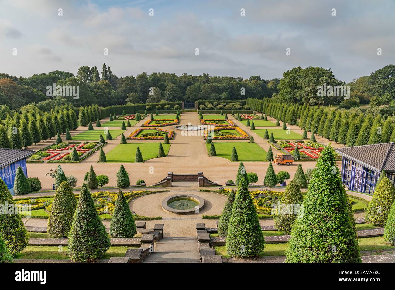 Kamp-Lintfort - Vista Parco Dell'Abbazia Di Kamp, Fondata Nel 1123 , Renania Settentrionale-Vestfalia, Germania, Kamp-Lintfort, 16.08.2019 Foto Stock