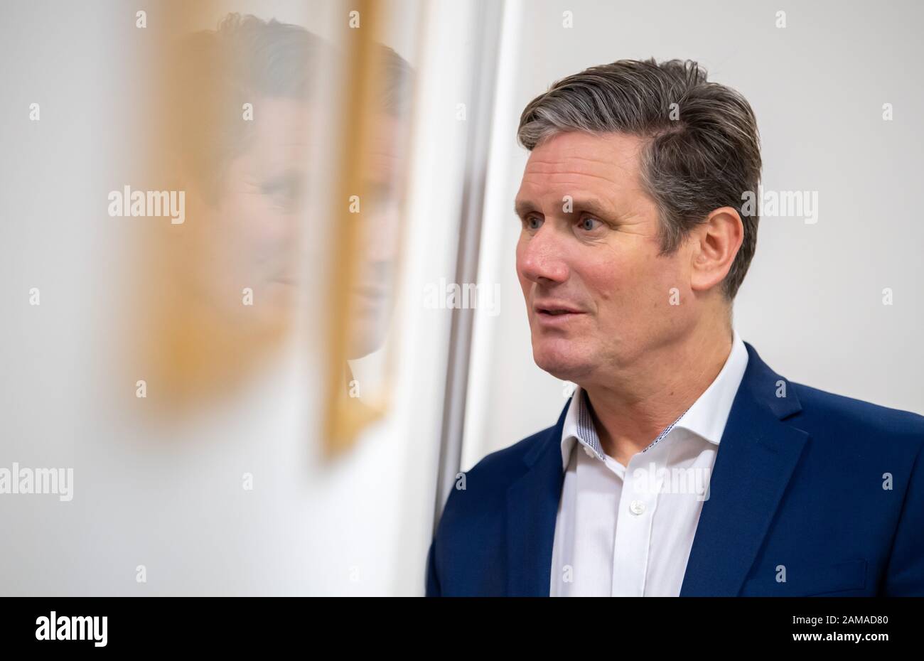 La manodopera MP Sir Keir Starmer sulla visita di Primrose Banca centro comunitario, Oldham 11 gennaio 2020. Foto Stock