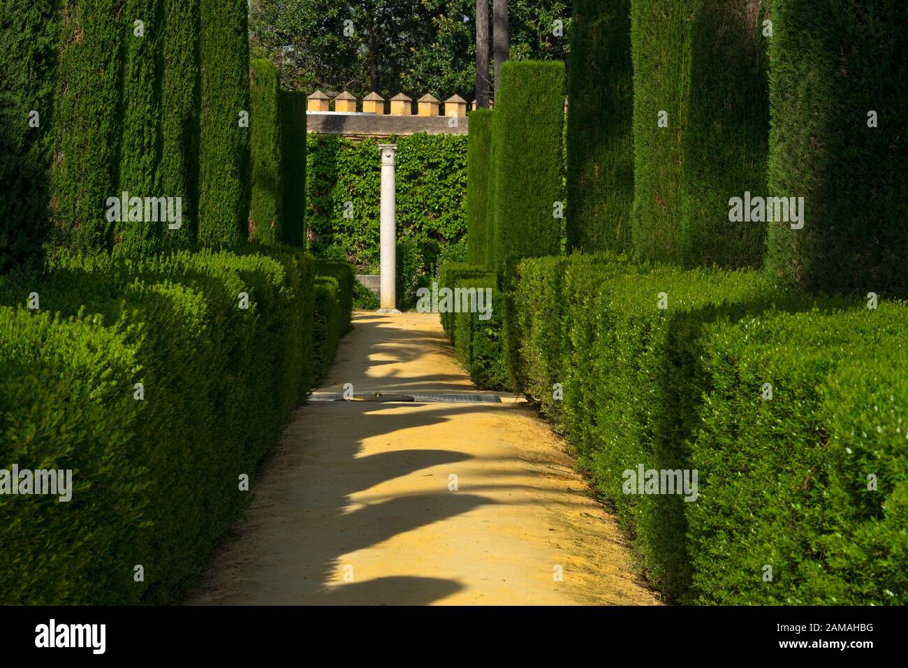 Palazzo Reale Alcazar E Giardini, Siviglia, Andalusia, Spagna, Europa Foto Stock