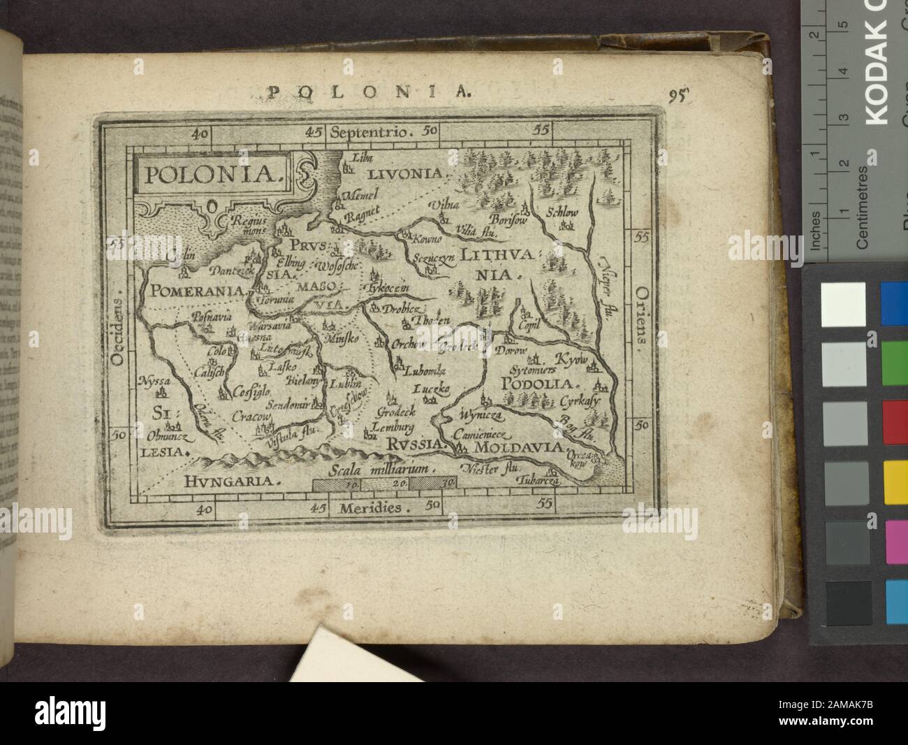 Polonia un'aggiunta alle epitomie di Abraham Ortelius il suo teatro littel, nevvly corected, augmentated e adorna di misure geographicall, da Michel Coignet ..., aggiunto alla fine su finale 15 foglie. Citazione/Riferimento: Phillips 3407 Include L'Indice. Lawrence H. Slaughter Collection ; 301. Mappe su rectos di foglie, con testo descrittivo su versos opposti. La copia di NYPL ha ms. Note scritte in inchiostro su t.p. e all'interno della copertina posteriore. Dotazione Nazionale per il sussidio Humanities per l'accesso alle mappe anticipate della Seaboard del Medio Atlantico. Testo su verso.; Polonia. Foto Stock