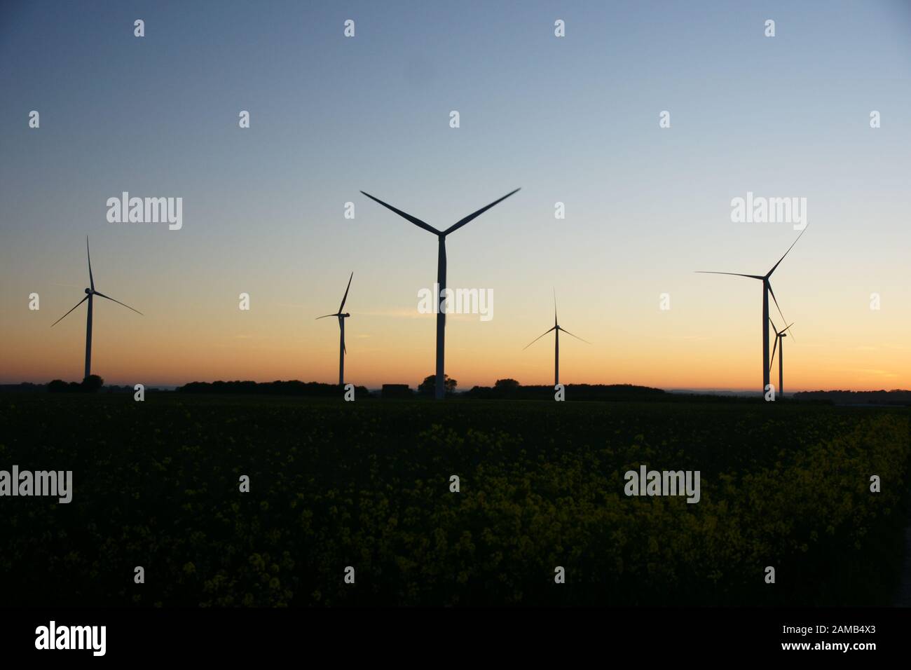 Turbina eolica, energia rinnovabile Foto Stock
