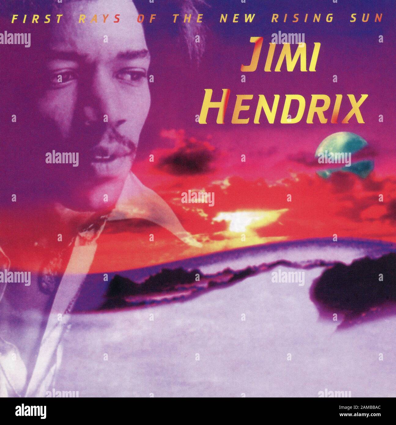 CD: Jimi Hendrix 'First Rays of the New Rising Sun', pubblicato su MCA Records il 22 aprile 1997. Foto Stock