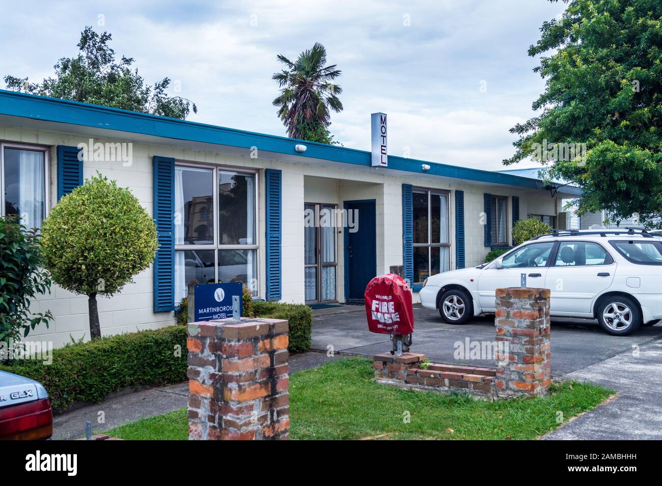 Martinborough Motel, Martinborough, Wairarapa, Nuova Zelanda Foto Stock