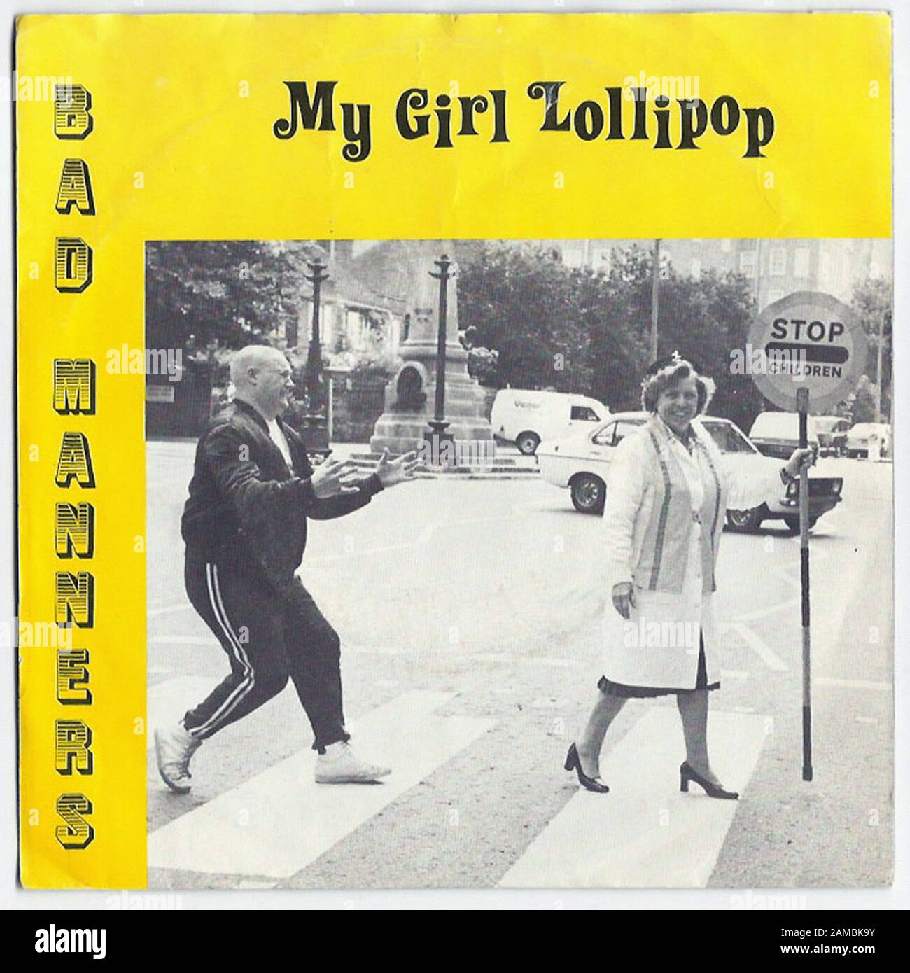 Bad Maniere - My Girl Lollipop - Album in vinile Classic vintage Rock 7'' Foto Stock