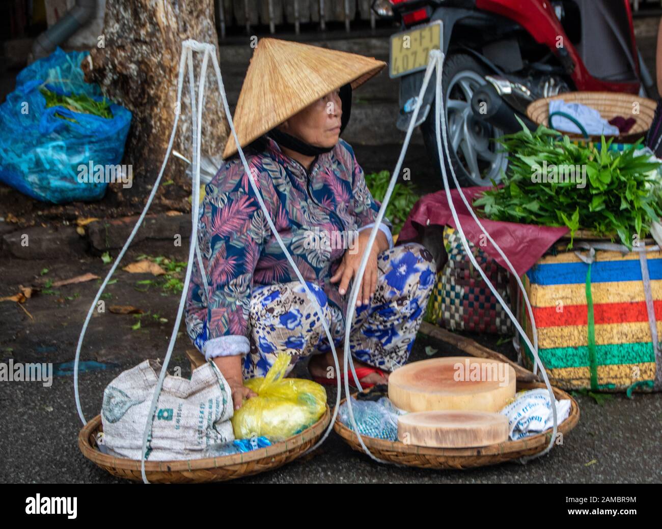 A Hue - Vietnam - L'agosto 2019 - mercato di Dong Ba, il mercato più antico della città di Hue Foto Stock