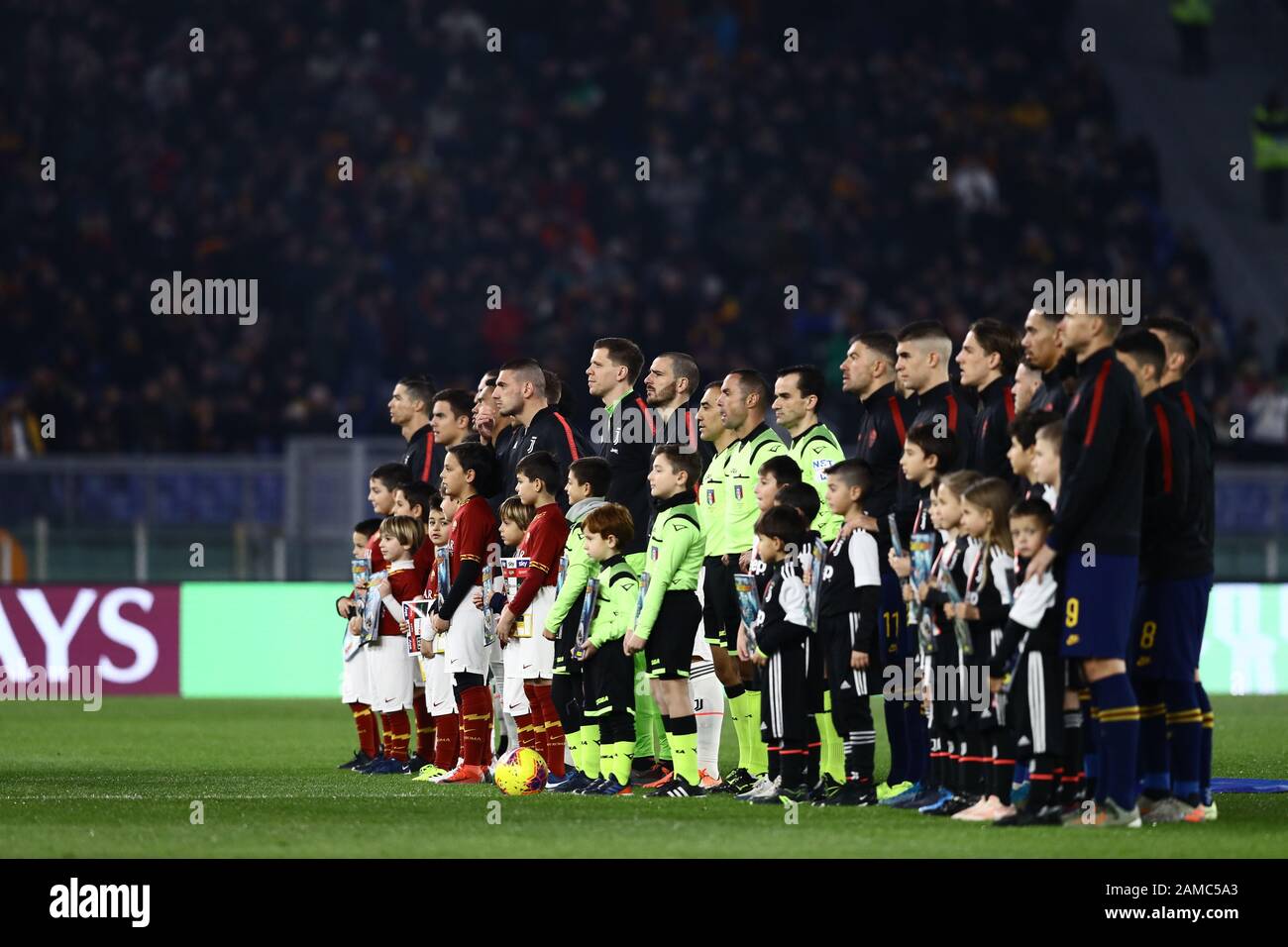 Stadio Olimpico, Roma, Italia. 12th Gen 2020. Italian Serie A Football, Roma Vs Juventus; Credit: Action Plus Sports/Alamy Live News Foto Stock