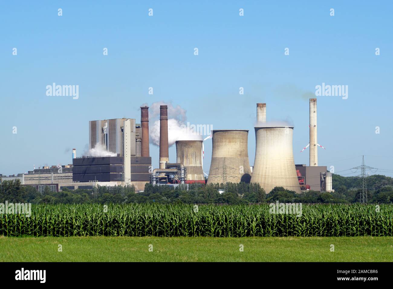 Braunkohlekraftwerk Weisweiler, Stolberg, Nordrhein-Westfalen, Deutschland Foto Stock