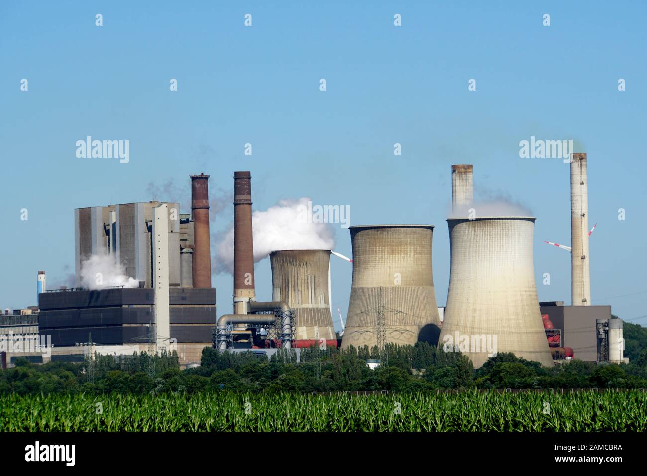 Braunkohlekraftwerk Weisweiler, Stolberg, Nordrhein-Westfalen, Deutschland Foto Stock