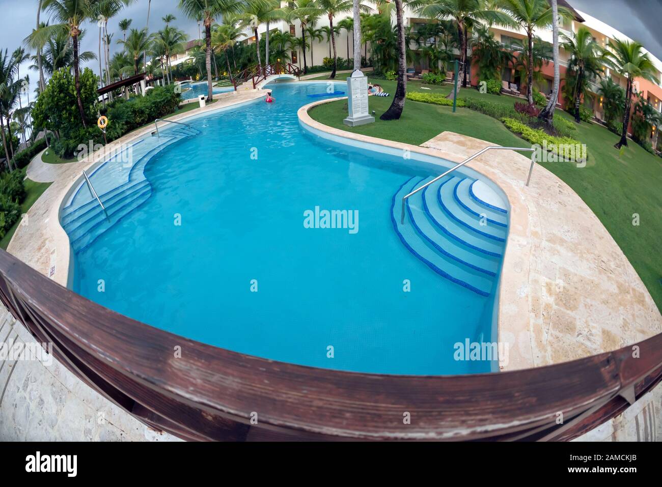 Piscina, Resort Secrets Royal Beach Punta Cana Punta Cana, Repubblica Dominicana Foto Stock