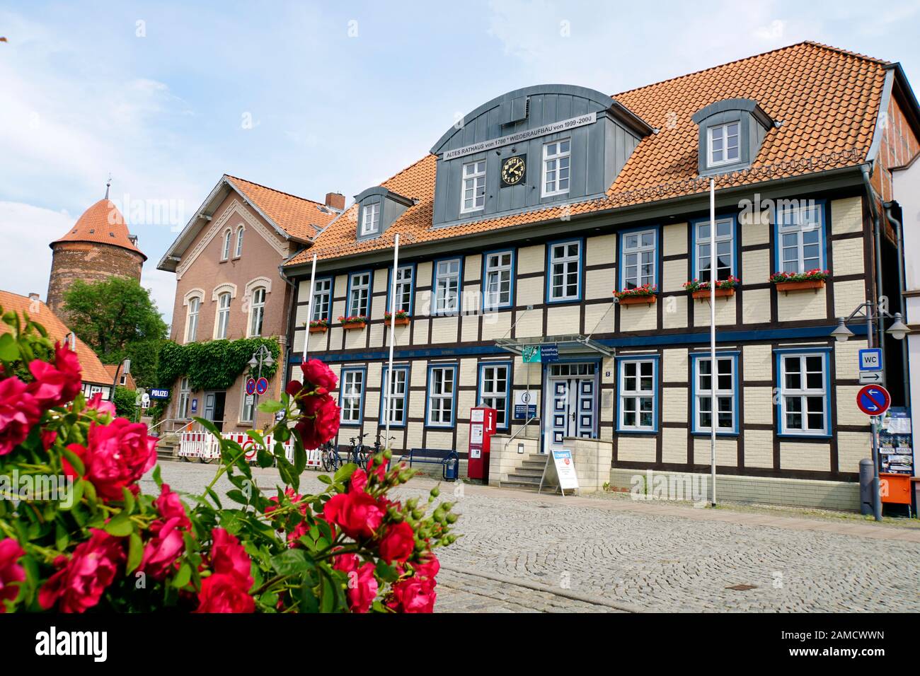 Informationsstelle Biospärenreservat Niedersächsische Elbtalaue Im Alten Rathaus, Dannenberg (Elbe), Niedersachsen, Deutschland Foto Stock