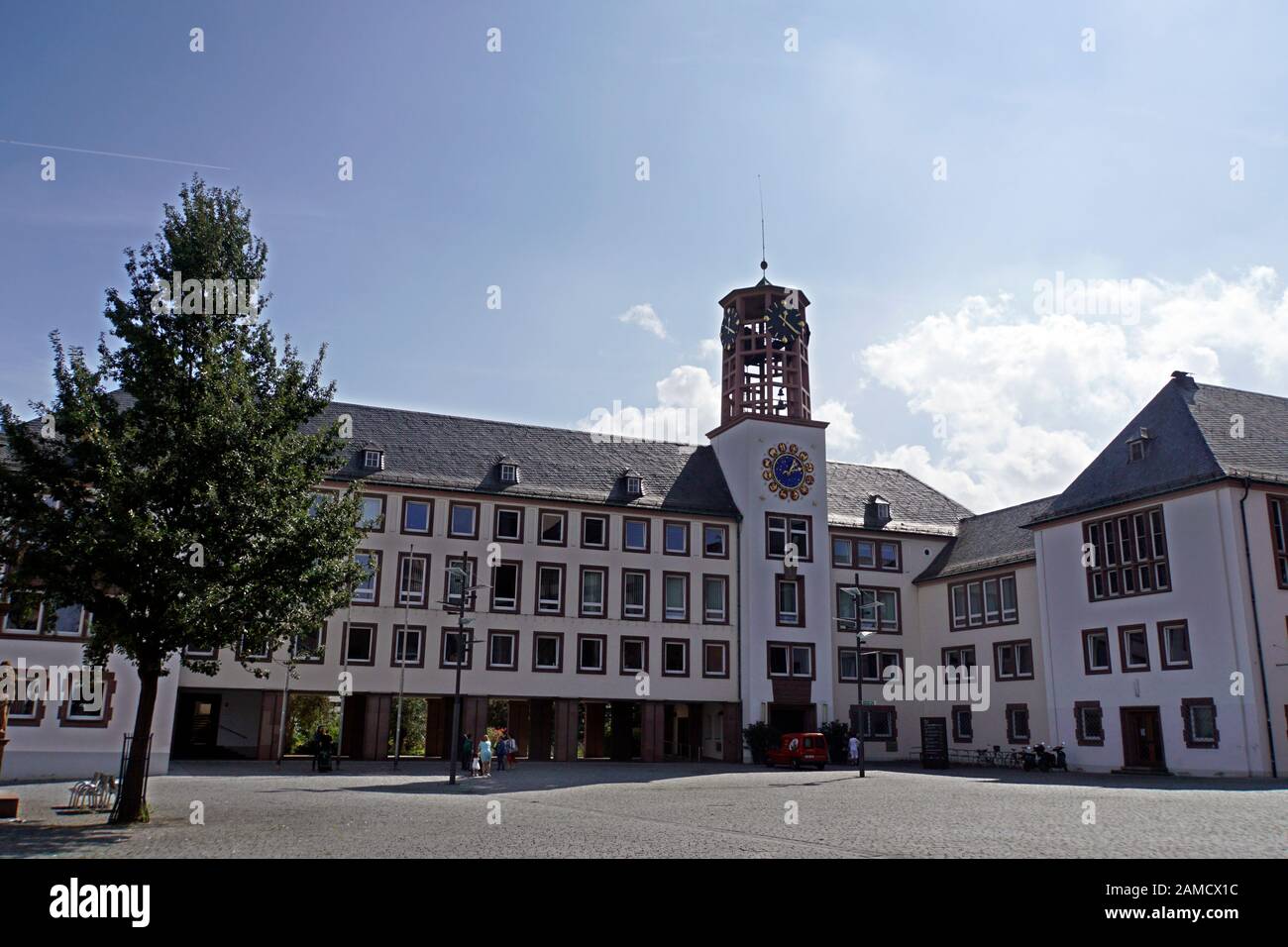 Rathaus Worms Mit Turmuhr, Rheinland-Pfalz, Deutschland Foto Stock