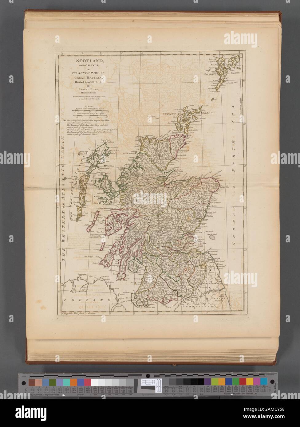 Scozia, e le sue isole; o la parte settentrionale della Gran Bretagna, diviso in shires 'Questo file non ha alcuna descrizione, e potrebbe mancare altre informazioni. Si prega di fornire una descrizione significativa di questo file.; Scozia, e le sue isole, o la parte settentrionale della Gran Bretagna, diviso in shires Foto Stock