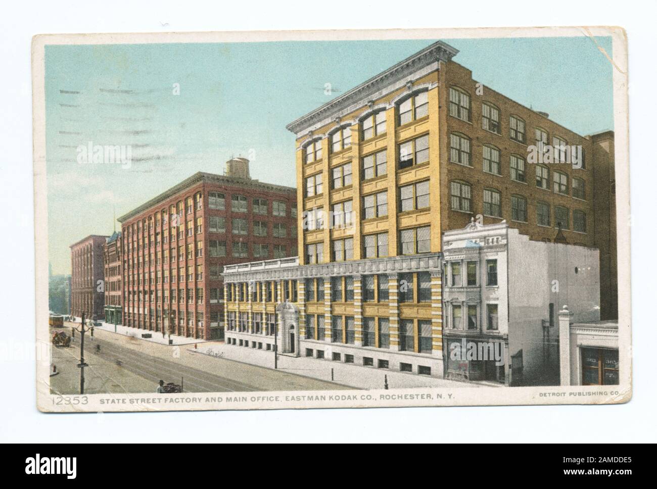 State St Factory and Main Office, Eastman Kodak Co, Rochester, N Y Postcard numero serie: 12353 1908-1909.; state St. Factory and Main Office, Eastman Kodak Co., Rochester, N. Y. Foto Stock
