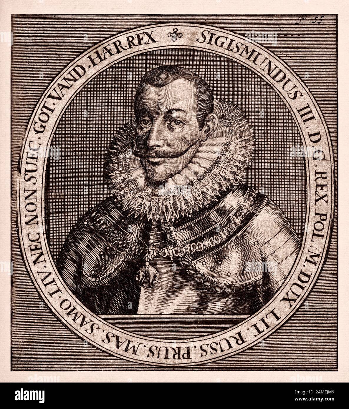 Sigismund III Vasa (Zygmunt III Waza, 1566 – 1632), noto anche come Sigismondo III di Polonia, era re di Polonia, Granduca di Lituania e monarca di Foto Stock
