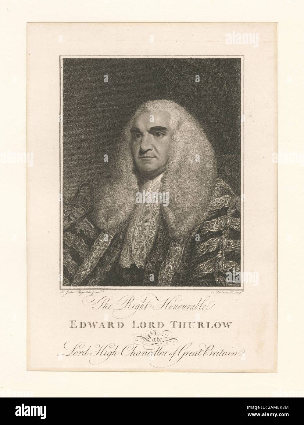 L’Onorevole Edward Lord Thurlow, Gran Cancelliere Della Gran Bretagna Em2521; L’Onorevole Edward Lord Thurlow, Gran Cancelliere Della Gran Bretagna. Foto Stock