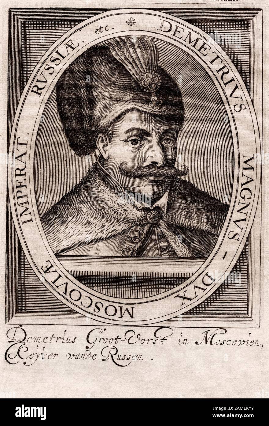 Falso Dmitry (?-1606 - Zar russo con il 1 giugno 1605 anno 17 (27) il maggio 1606 anno, su tradizione storiografica diffusa-i primi tre da Foto Stock