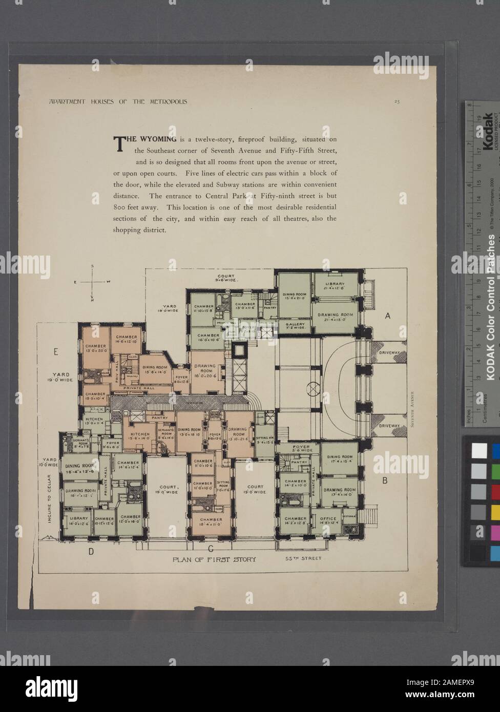 Il piano Wyoming della prima storia Include l'indice.; il Wyoming. Piano della prima storia. Foto Stock