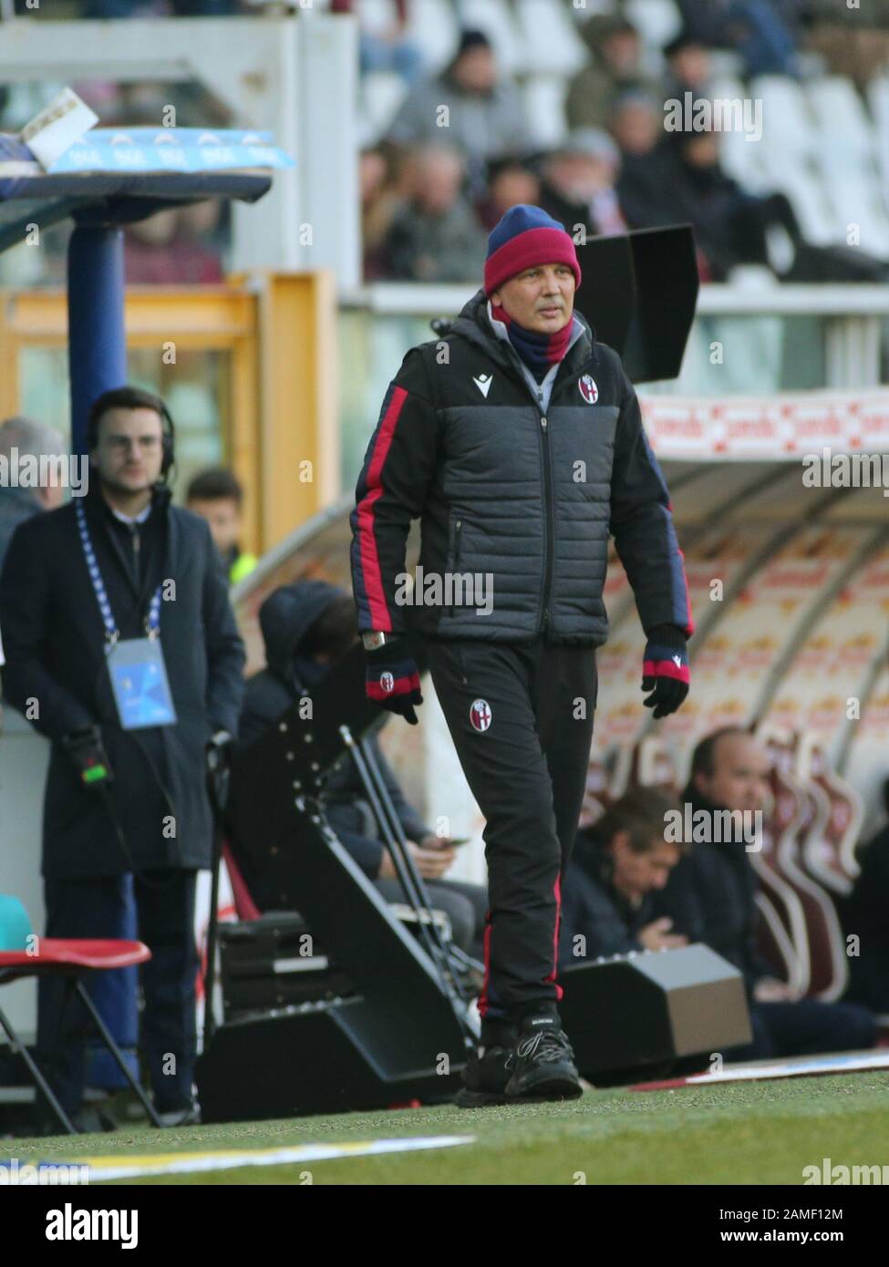 Sinisa mihailovic (coach bologna) durante Torino vs Bologna, Torino, Italia, 12 gennaio 2020, Campionato Italiano Calcio Serie A Men Foto Stock