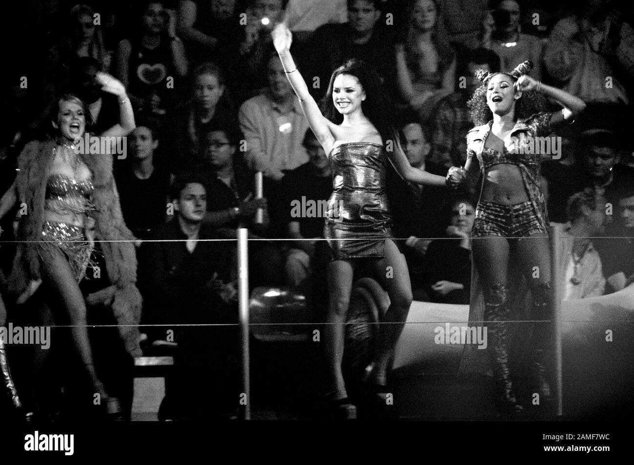 Rotterdam Holland 11/06/1997, MTV Europe Music Awards 1997  Spice Girls : le Spice Girls in un concerto dal vivo durante l'evento Foto Stock