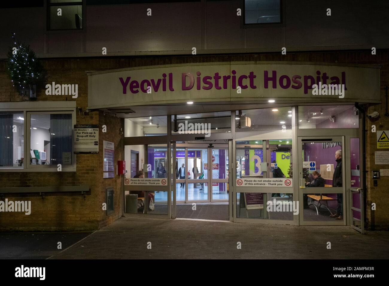 Yeovil District Hospital, Somerset, Che Mostra Il Reparto Di Emergenza E Incidenti Foto Stock