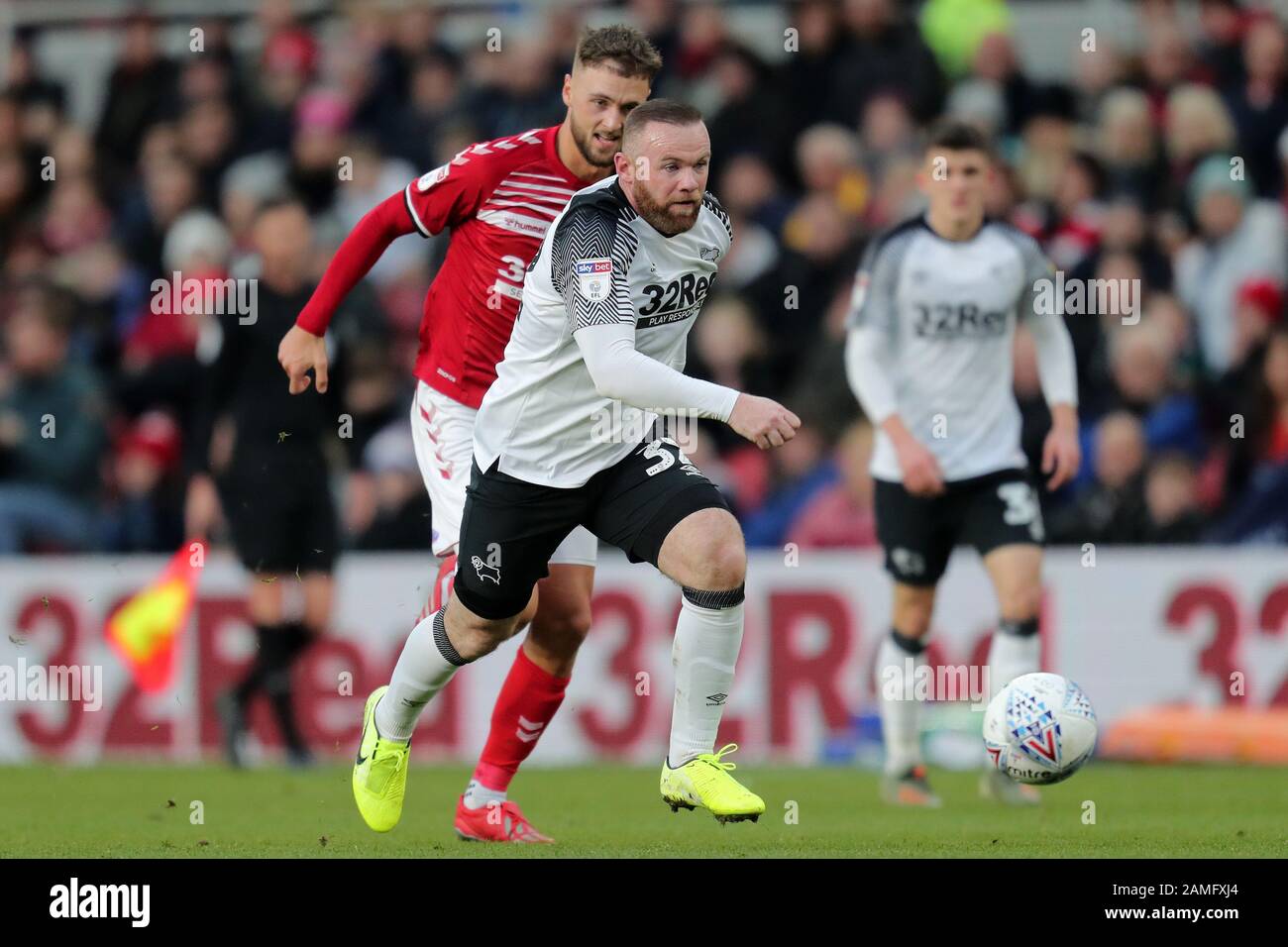 WING, ROONEY, MIDDLESBROUGH FC V DERBY COUNTY FC EFL CHAMPIONSHIP, 2020 Foto Stock