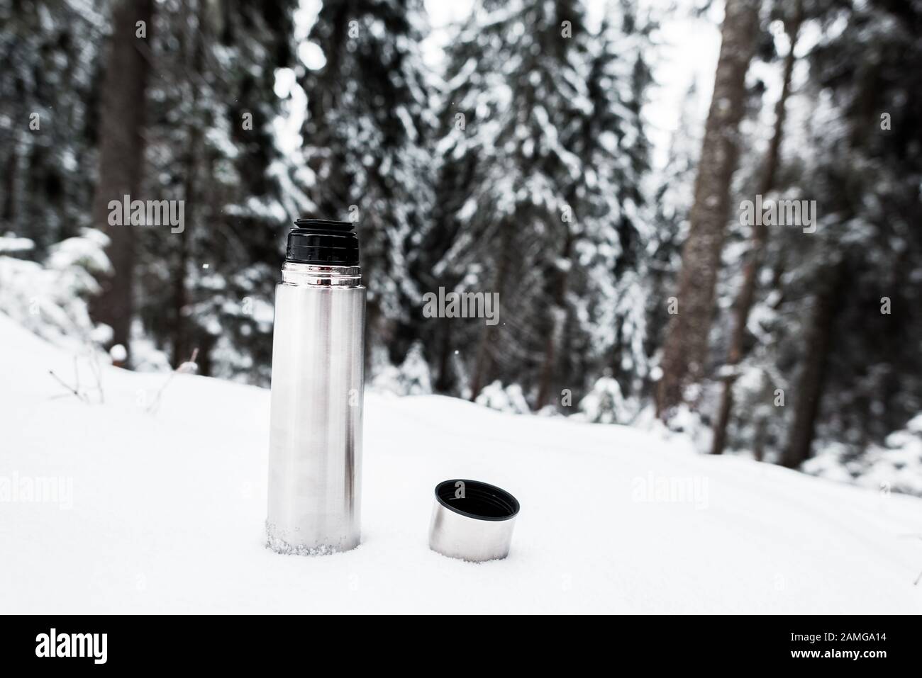 Pallone da vuoto Orange Thermos degli anni '60. Tenere le