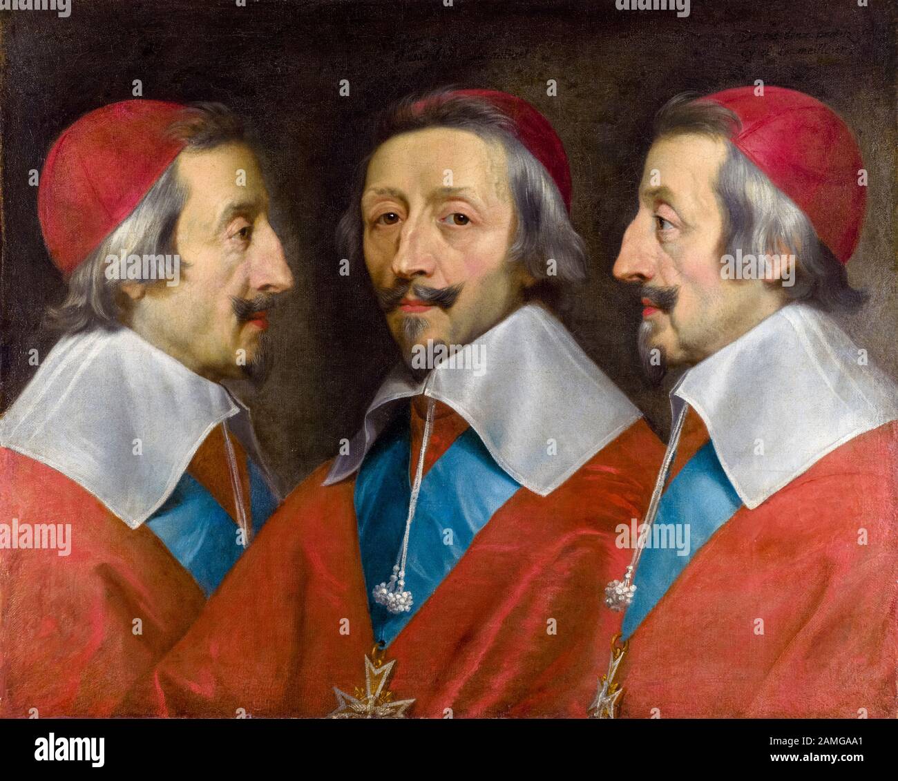 Cardinale Richelieu, ritratto di Philippe de Champaigne, circa 1642 Foto Stock