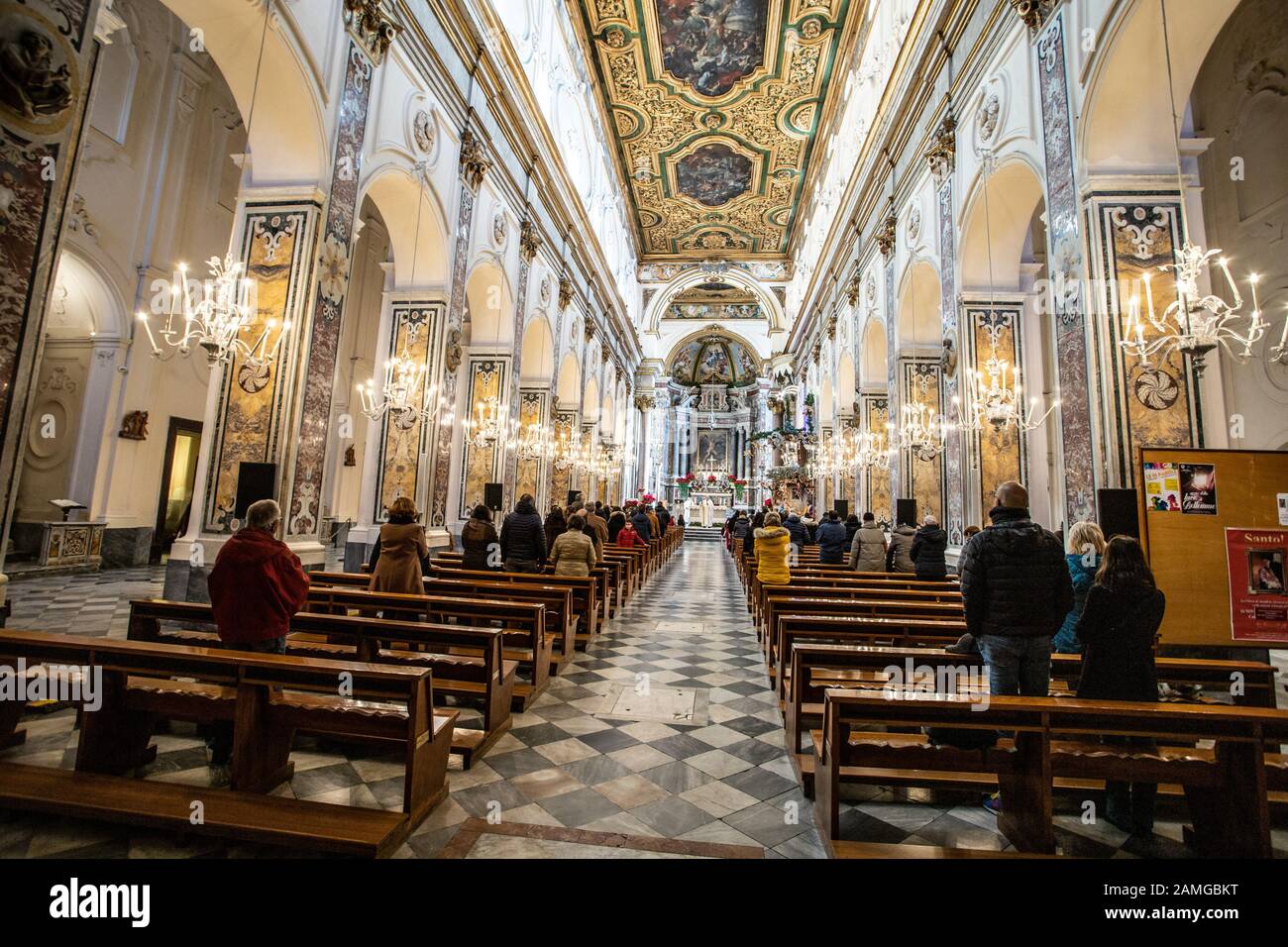 Cattedrale di Sant'Andrea Apostolo, Amalfi, Provincia di Salerno, Italia Foto Stock