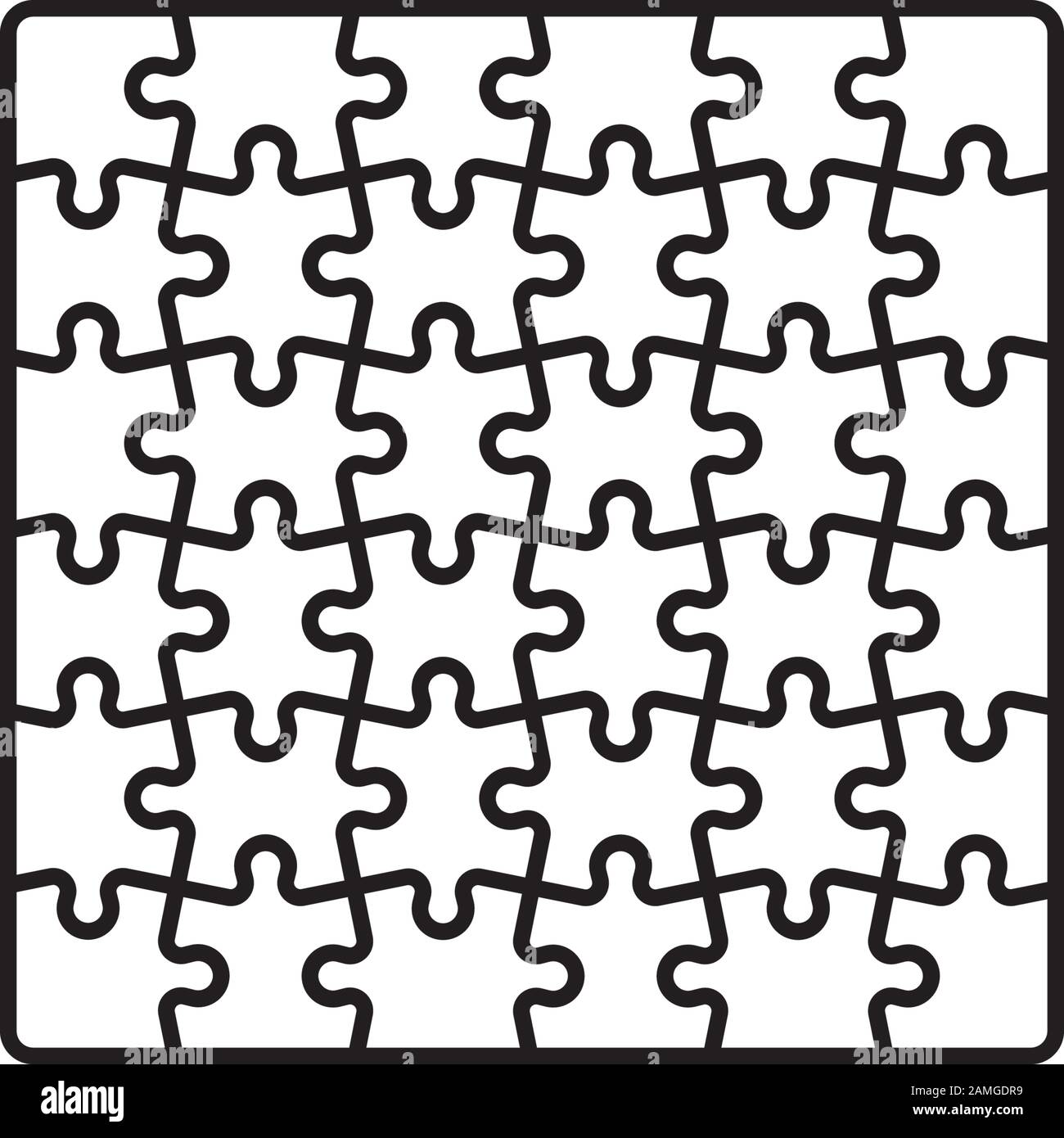 Poster Blank trasparente puzzle sfondo vettore 