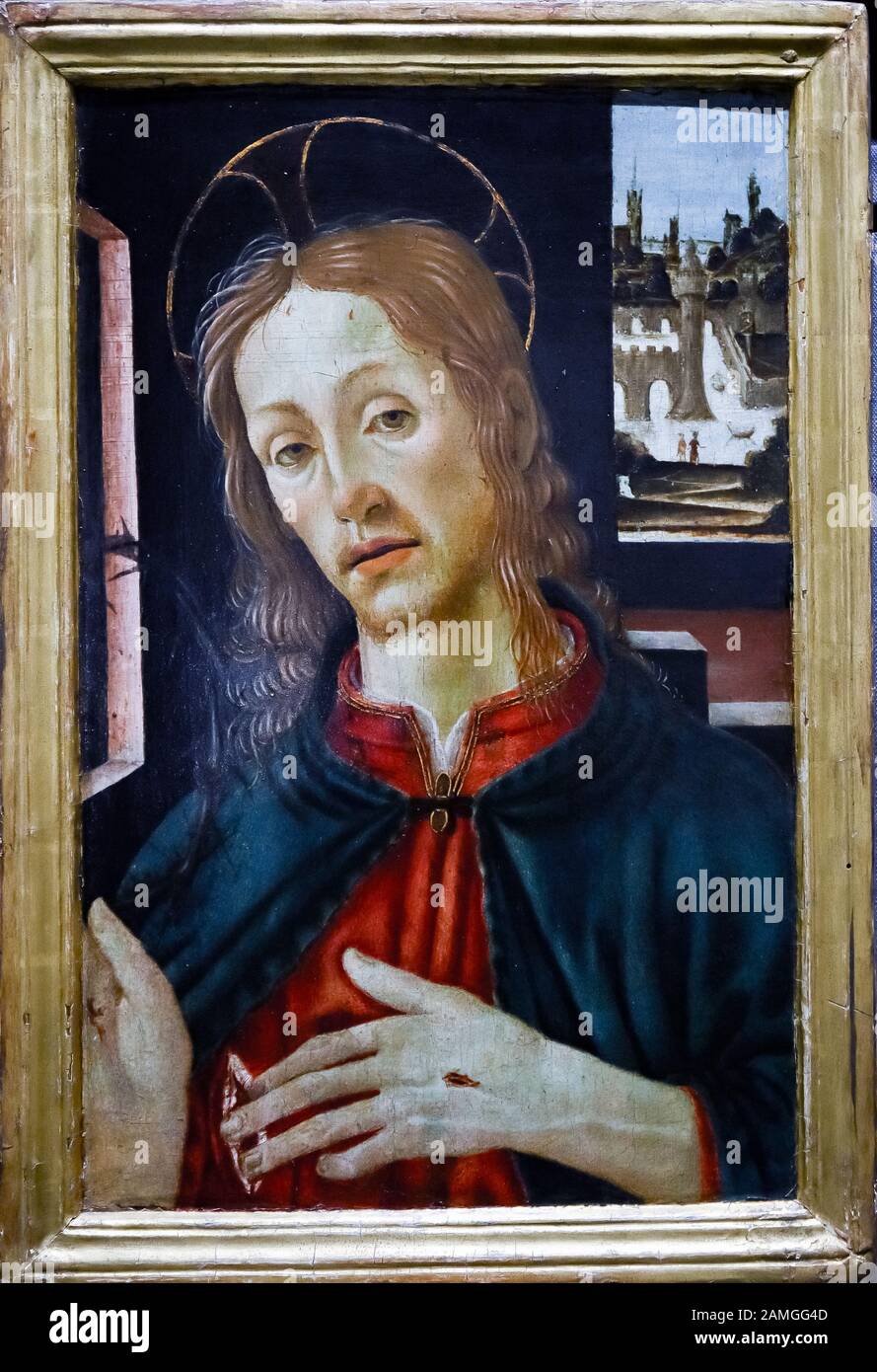 Italia Liguria La Spezia: Museo Civico Amedeo Lia: Filippino Lippi. Cristo detiene la corona di spine - 16th secolo Foto Stock