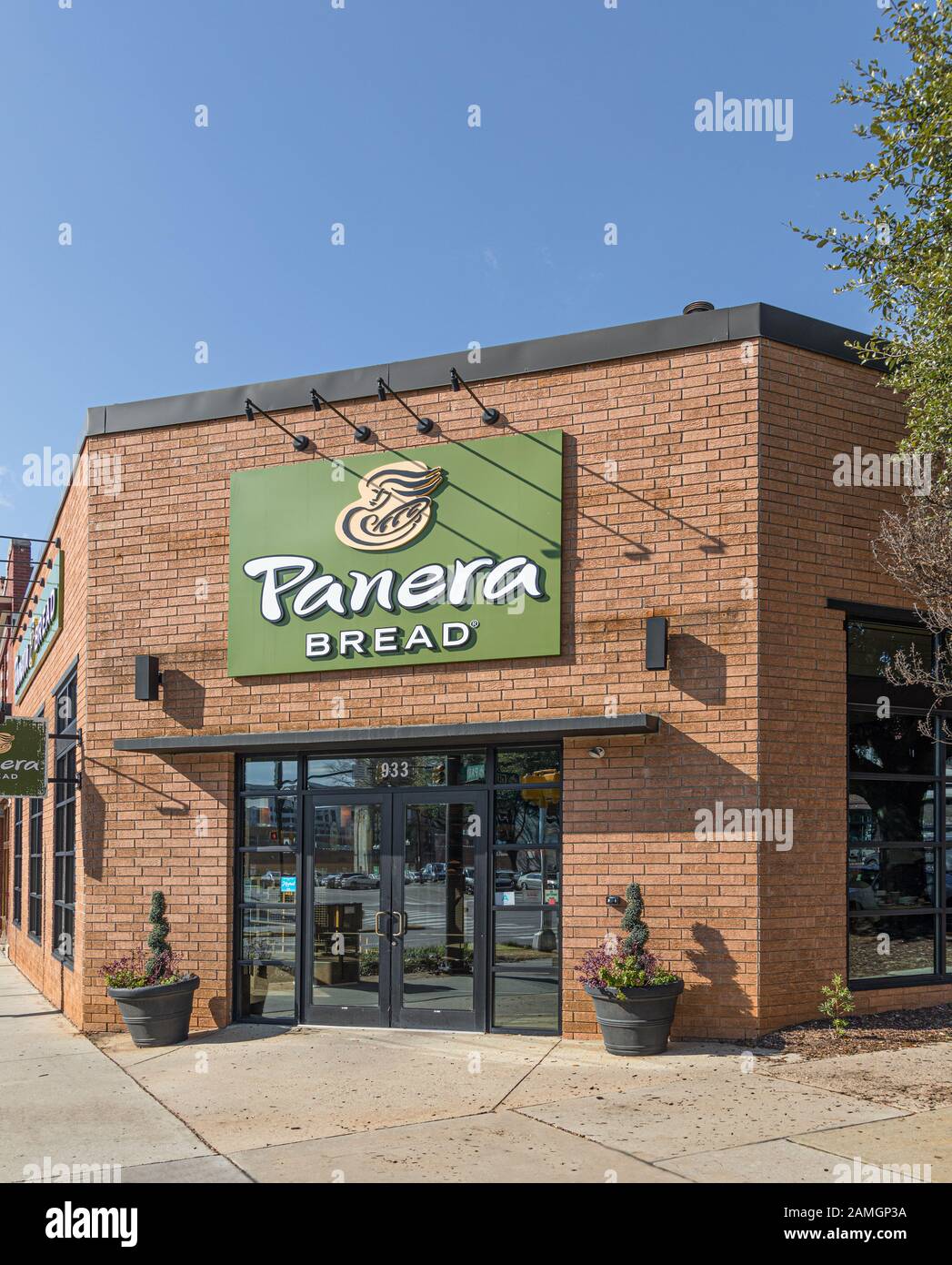 Columbia, SC, USA-7 GENNAIO 2010: Una sede locale della Panera Bread Company, una catena di ristoranti fast food panetteria-cafe con oltre 2000 sedi nel Foto Stock