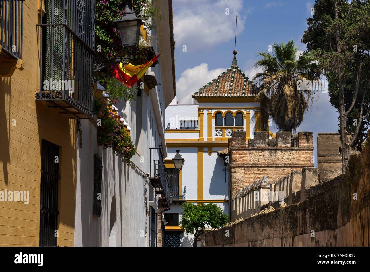 Il vecchio quartiere di Siviglia,Andalusia,Spagna Foto Stock