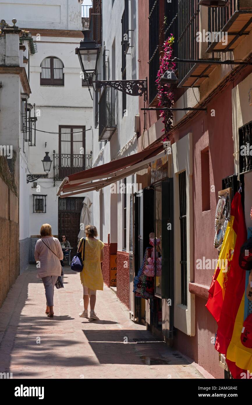 Il vecchio quartiere di Siviglia,Andalusia,Spagna Foto Stock