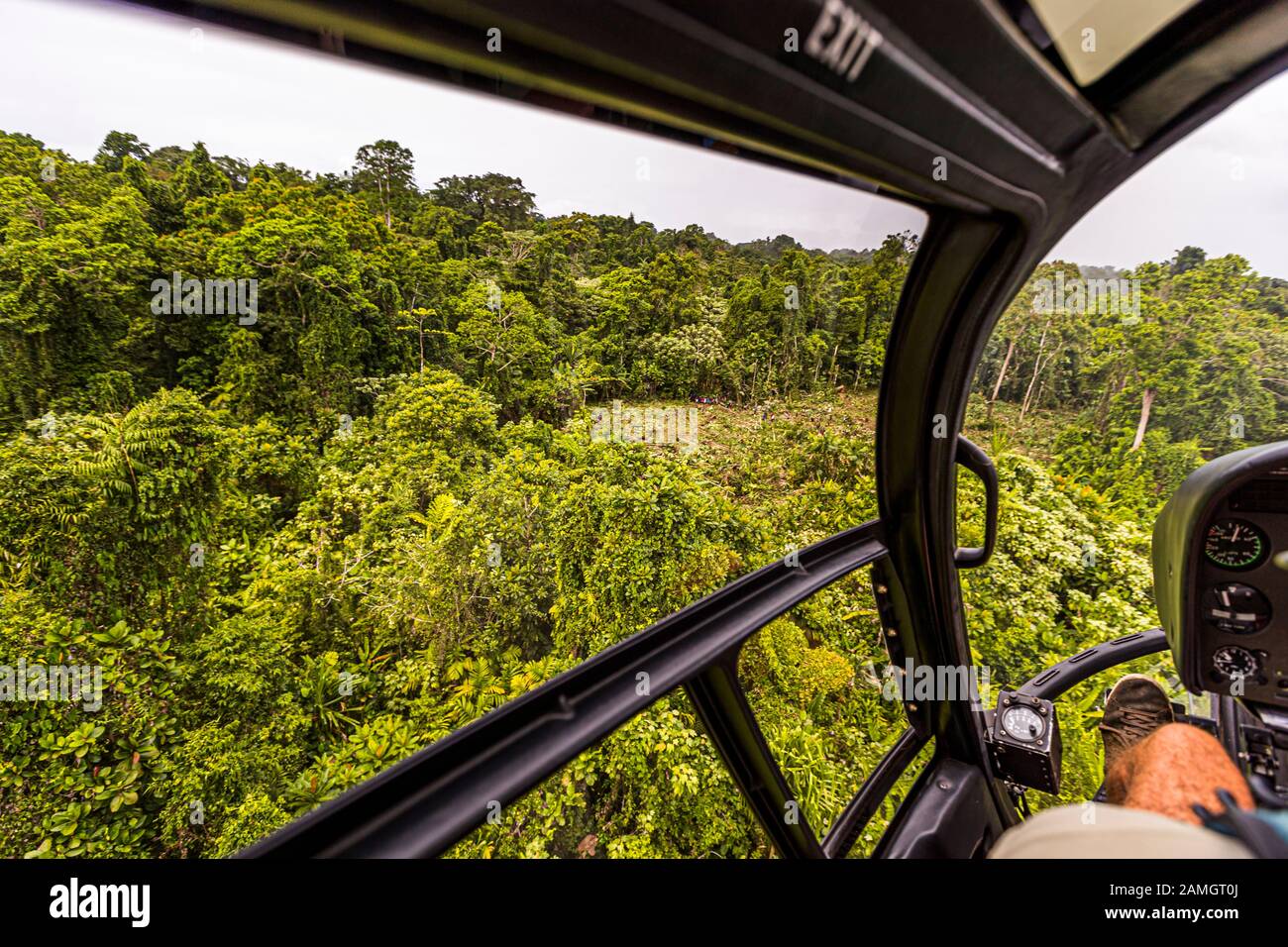 Vista aerea su Bougainville, Papua Nuova Guinea Foto Stock