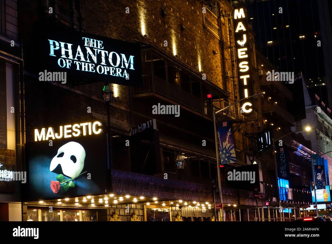 "The Phantom of the Opera" di Andrew Lloyd Weber al Majestic Theatre, New York City, NY, USA Foto Stock