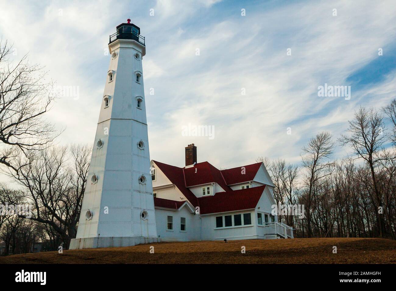 Faro Di Northpoint A Milwaukee, Wisconsin Foto Stock