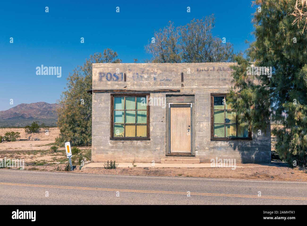 Old Post Office parte del museo Kelso Depot a Kelso Mojave National Preserve California USA Foto Stock