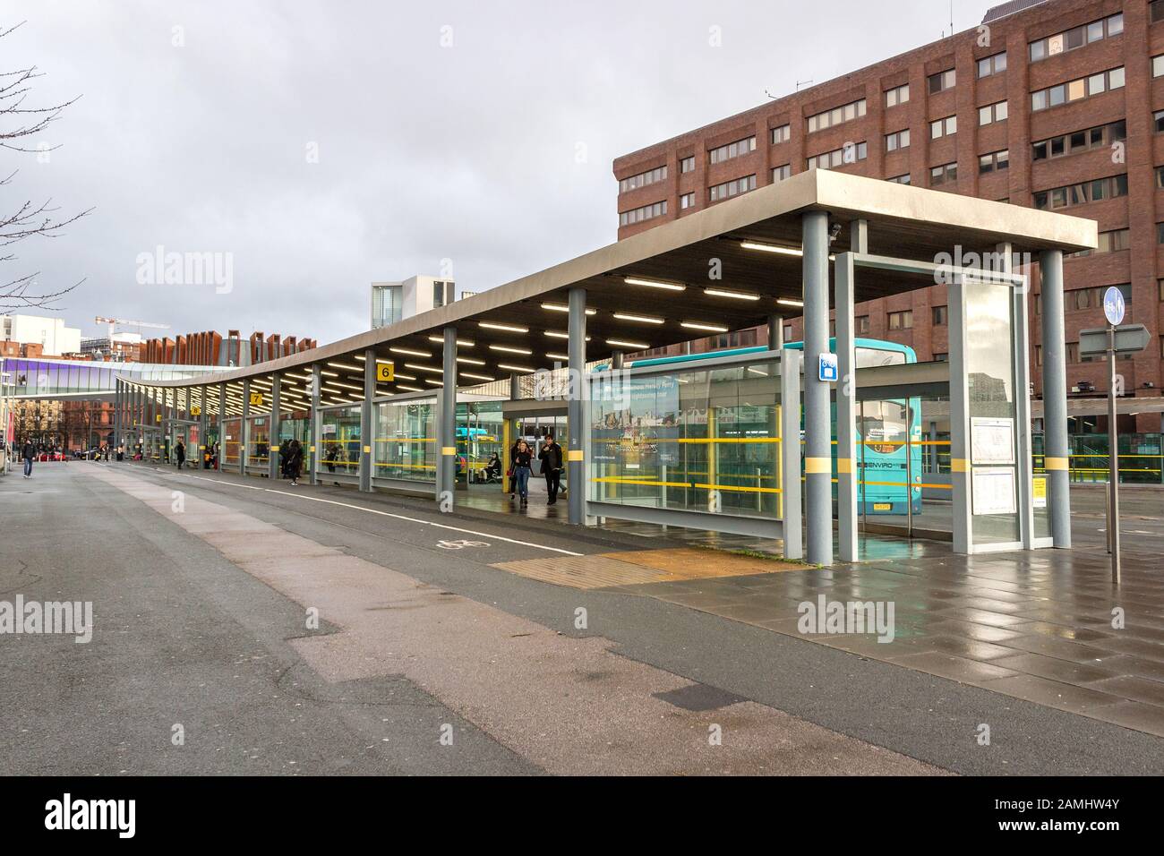 Stazione degli autobus Liverpool One, Canning Place, Liverpool Foto Stock